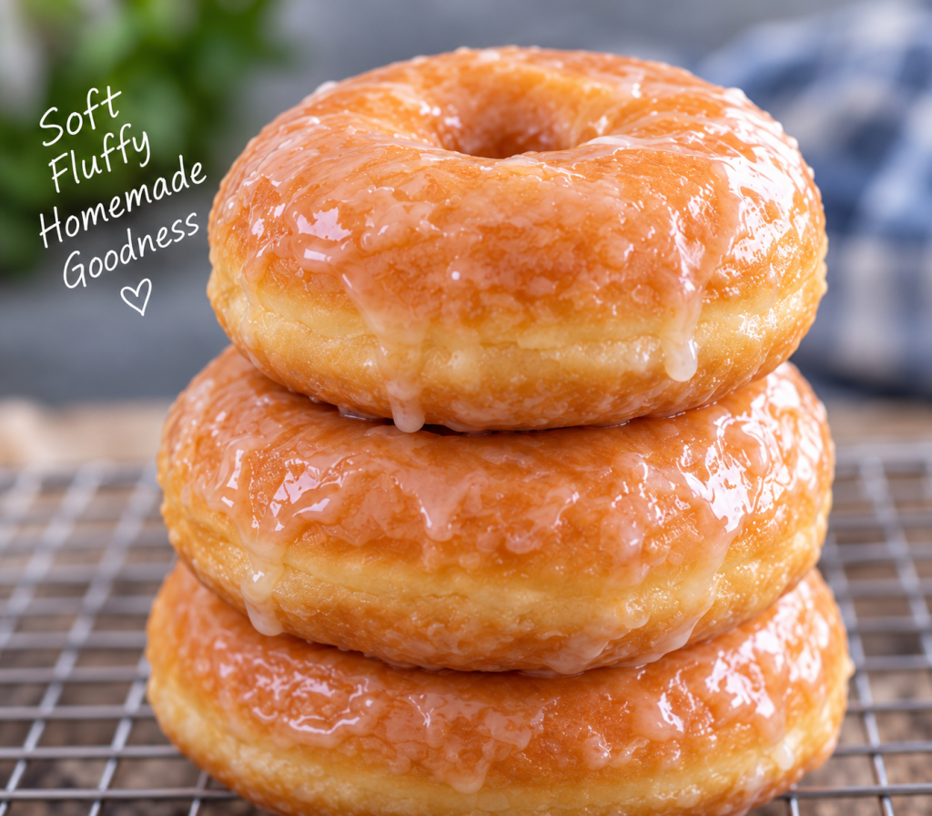 Yeast raised donuts cooling